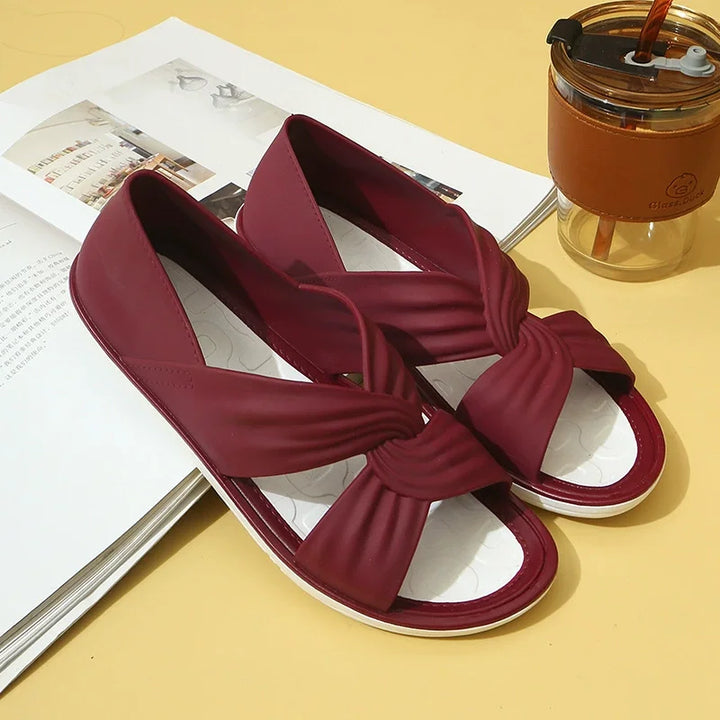 Kelley™ | Cross Knot Flat Sandals