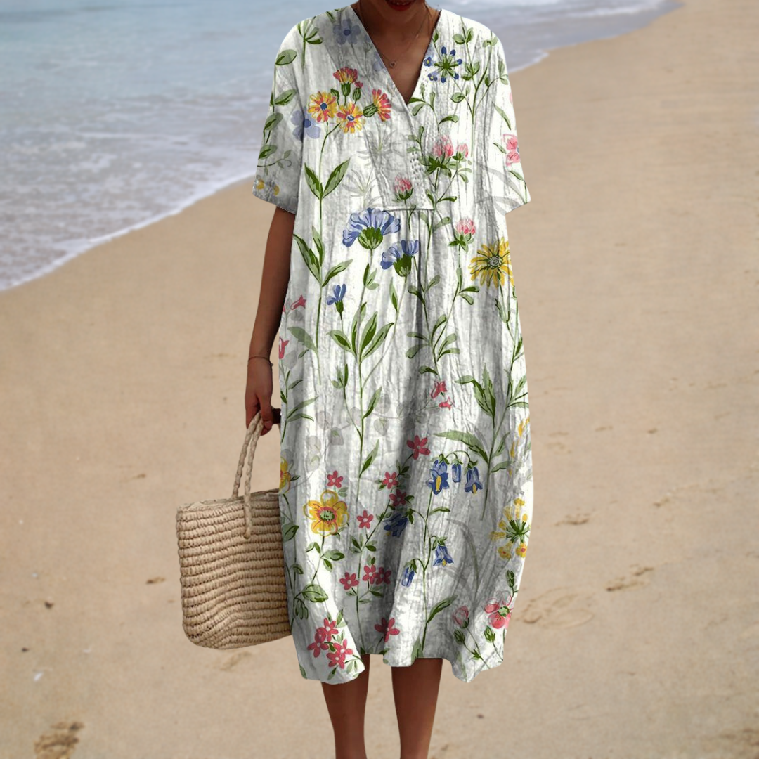 Nerina | Long Floral Dress