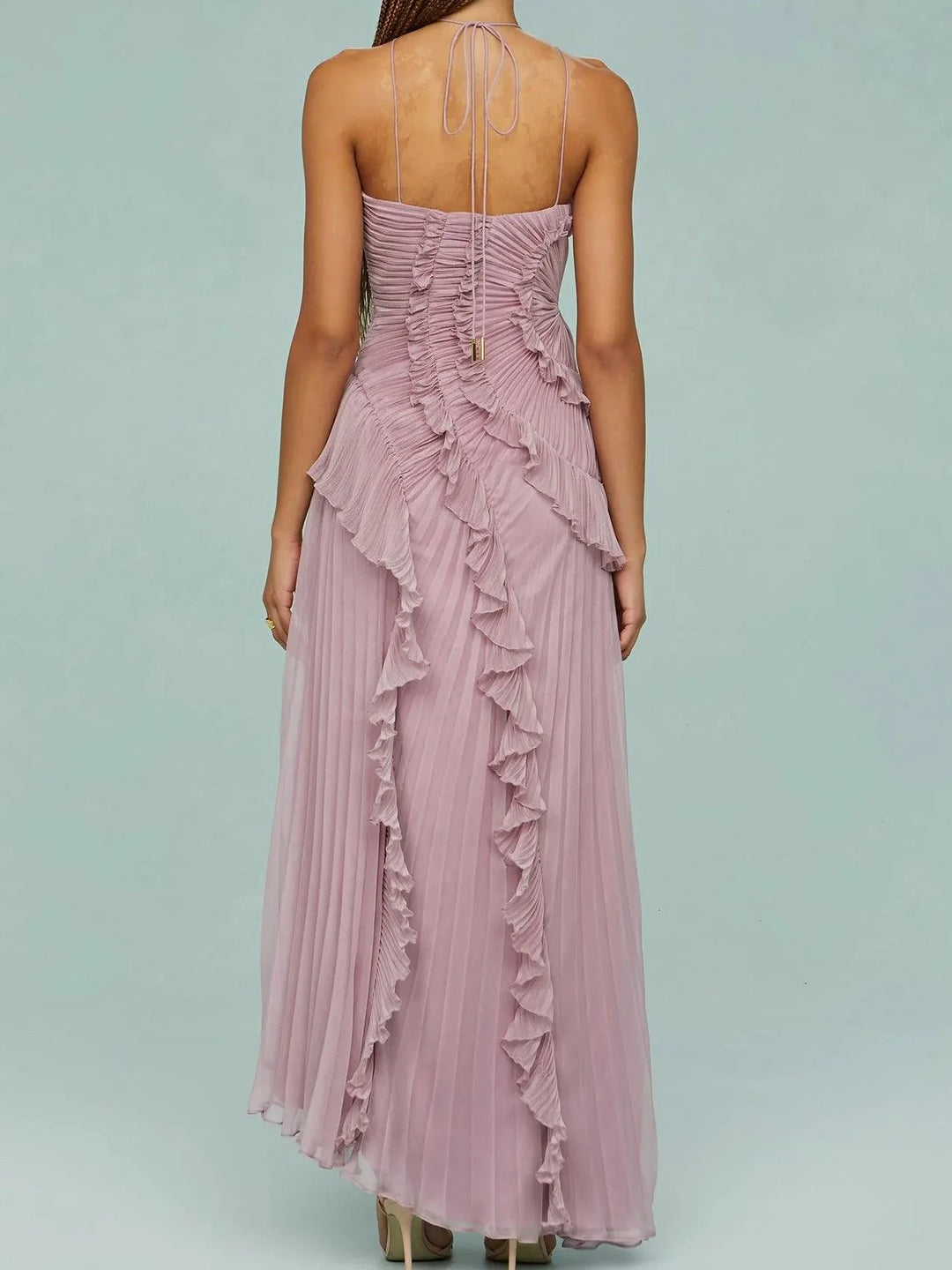 Lucy™ | Graceful Ruffle Detail Occasion Dress