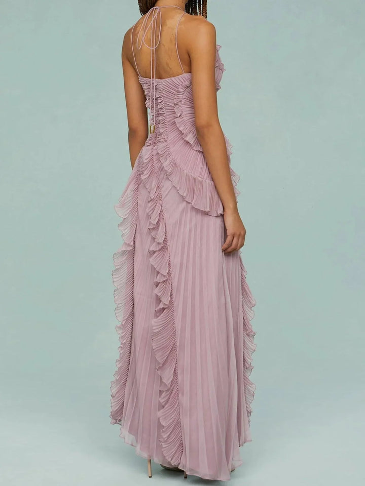 Lucy™ | Graceful Ruffle Detail Occasion Dress