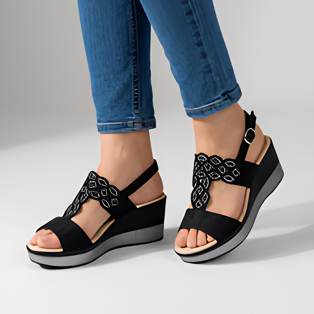 Sally™ | Chic Open-Toe Comfortable Wedge Sandals