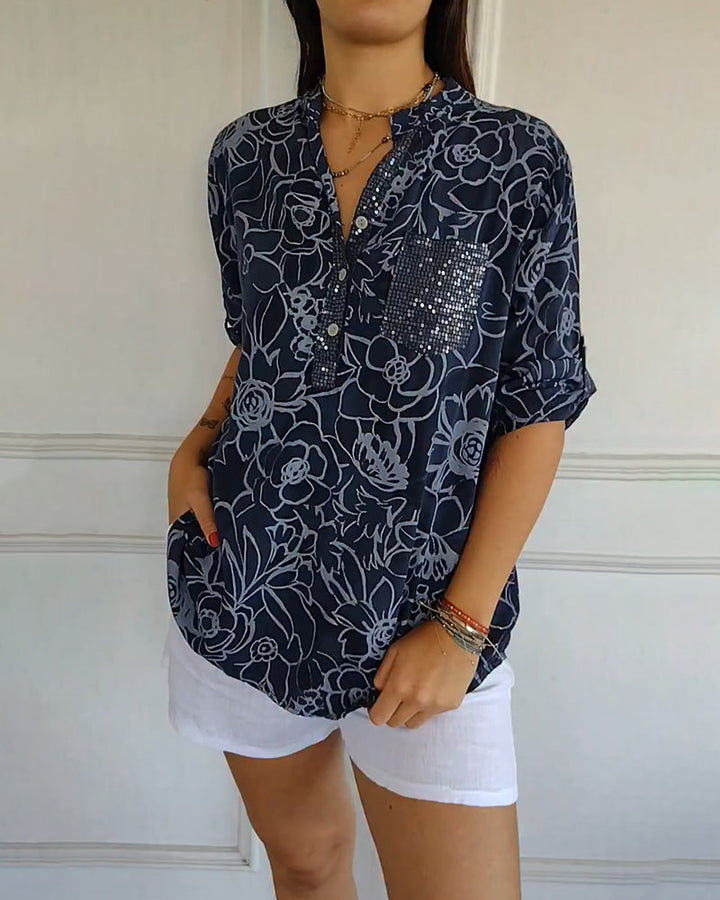 Avenisse™ | Floral Print Blouse