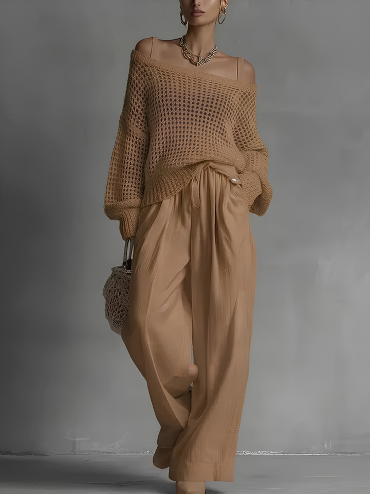 Raphaela™ | Lightweight off-shoulder casual set