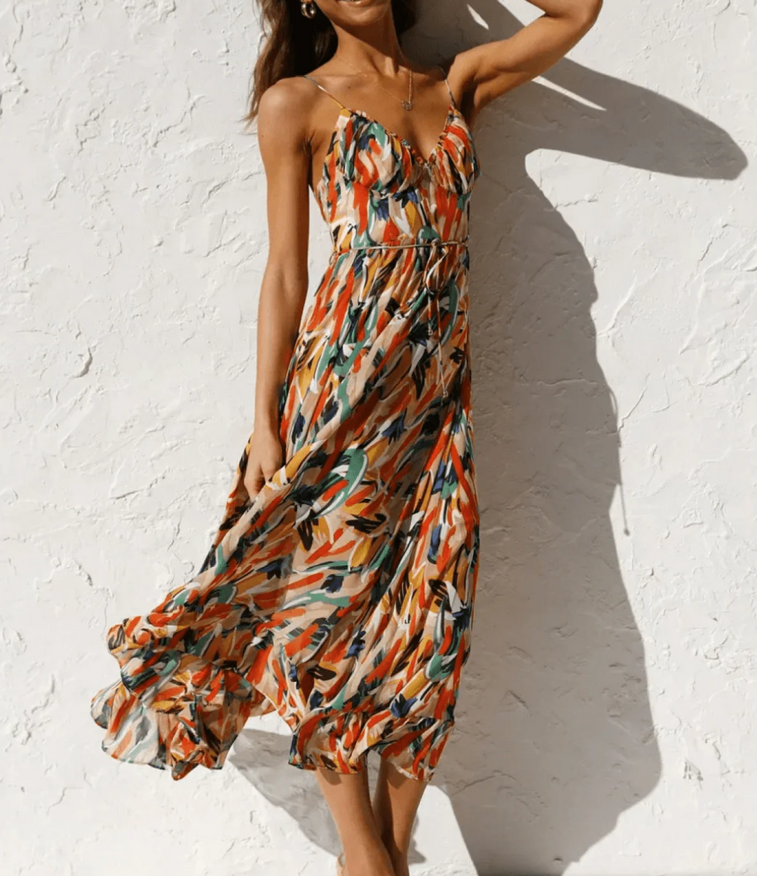 La Scintilla | Radiant Color Midi Dress