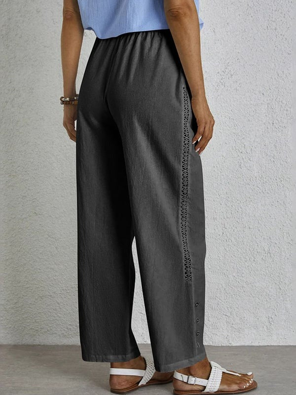 Shania - Relaxed Button-Down Trousers