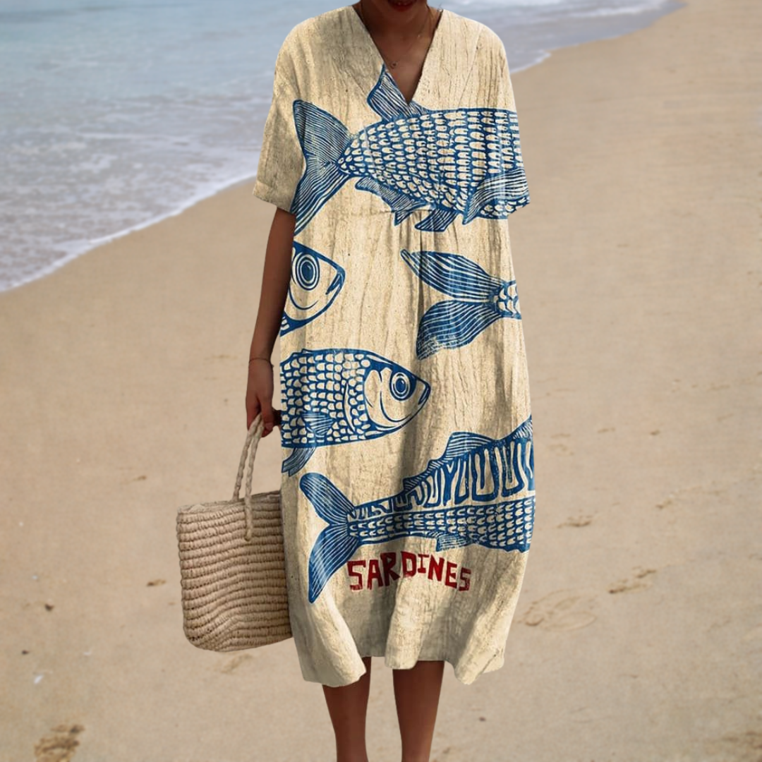 Cristiana | Artistic Midi Dress