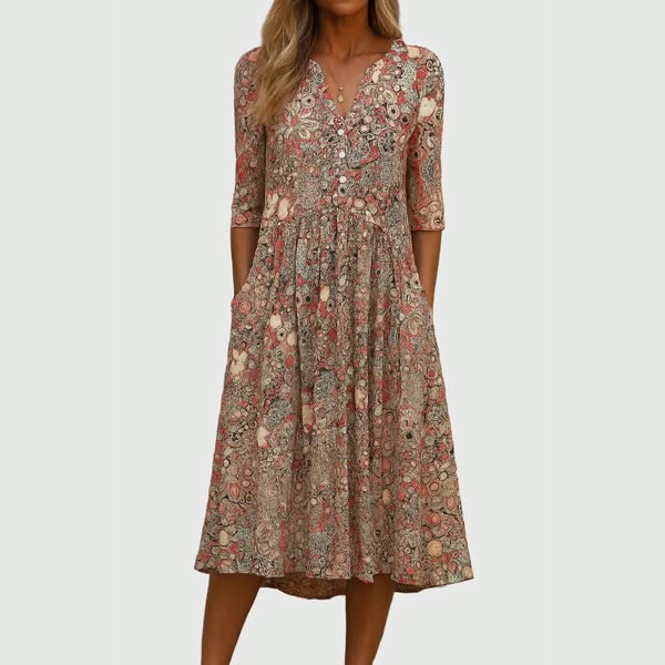 Harlow | Graceful Midi Dress With Pockets