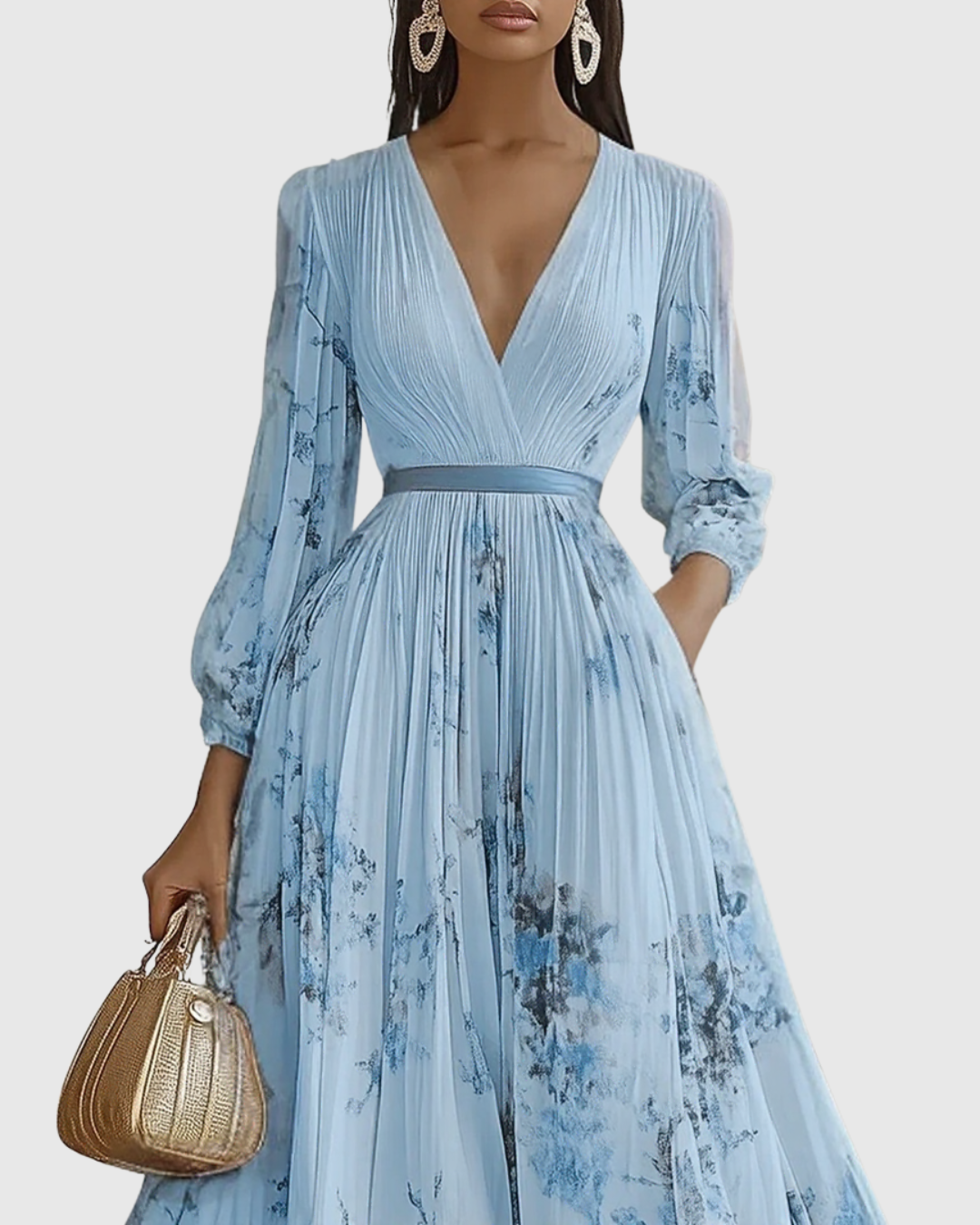 Suzanna | Pleated Elegance Dress