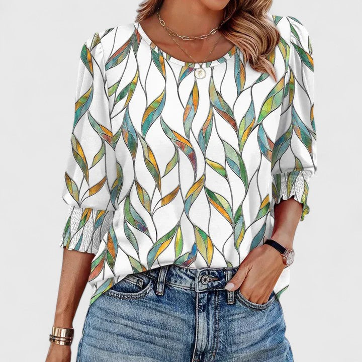 Solara - Elegant Smocked Top