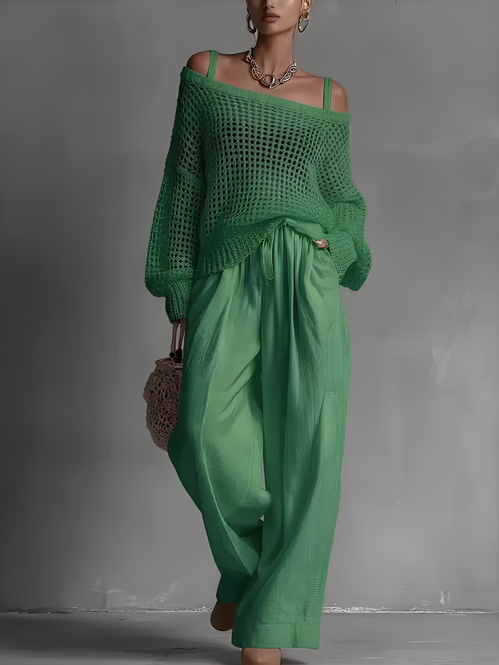 Raphaela™ | Lightweight off-shoulder casual set