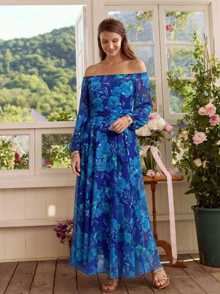 Candy™ | Off Shoulder Floral Maxi Dress