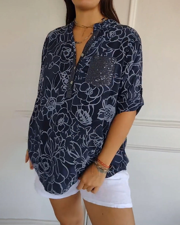Avenisse™ | Floral Print Blouse