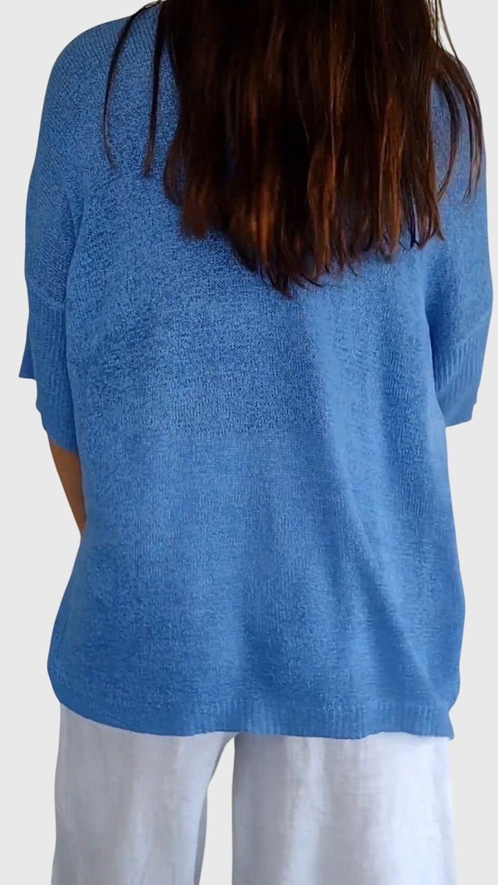 Cassandra™ - Elegant V-Neck Top