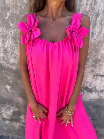 Philippa™ | Modern Boho Flower Detail Dress