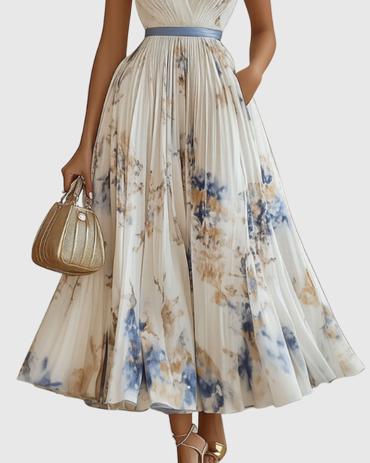 Suzanna | Pleated Elegance Dress