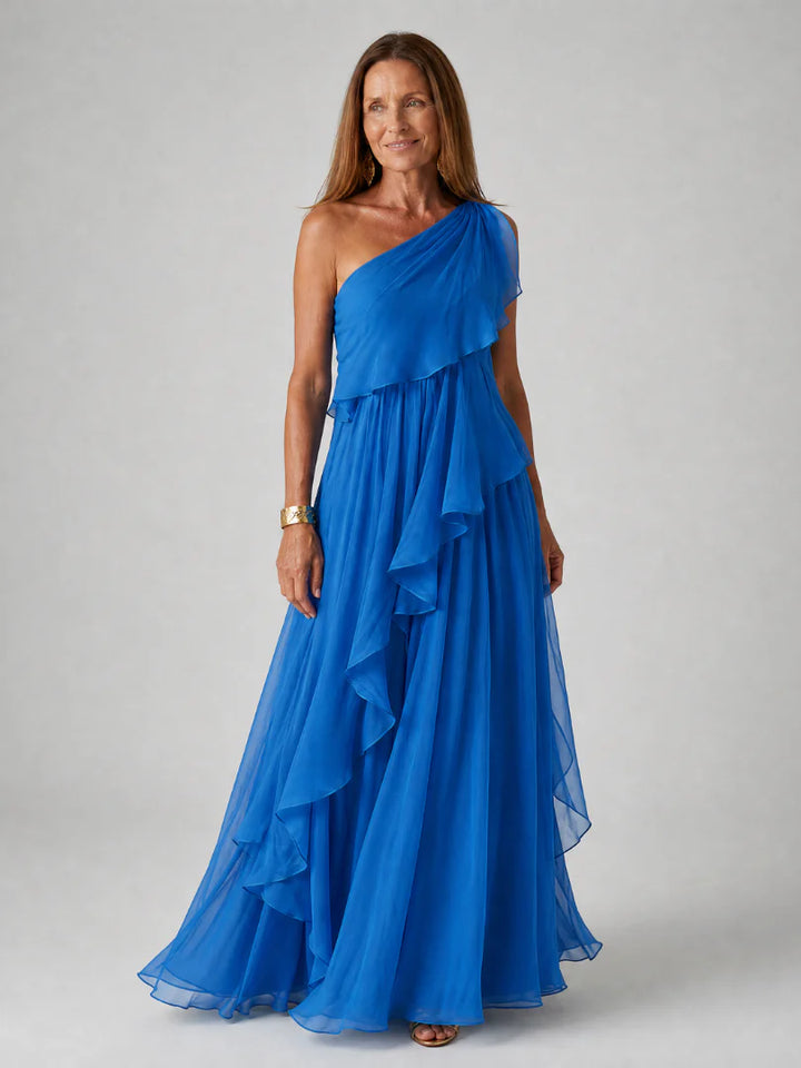 Mirabella™ | Stylish Asymmetrical Maxi Dress