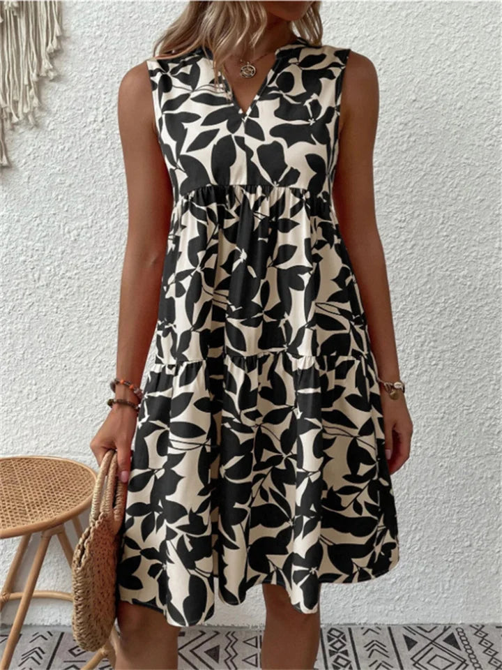 TASHA | Flowy Bloom Midi Dress