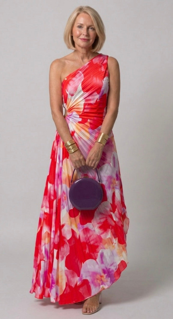 Verity™ | Pleated One-Shoulder Dress