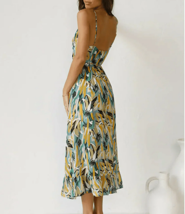 La Scintilla | Radiant Color Midi Dress