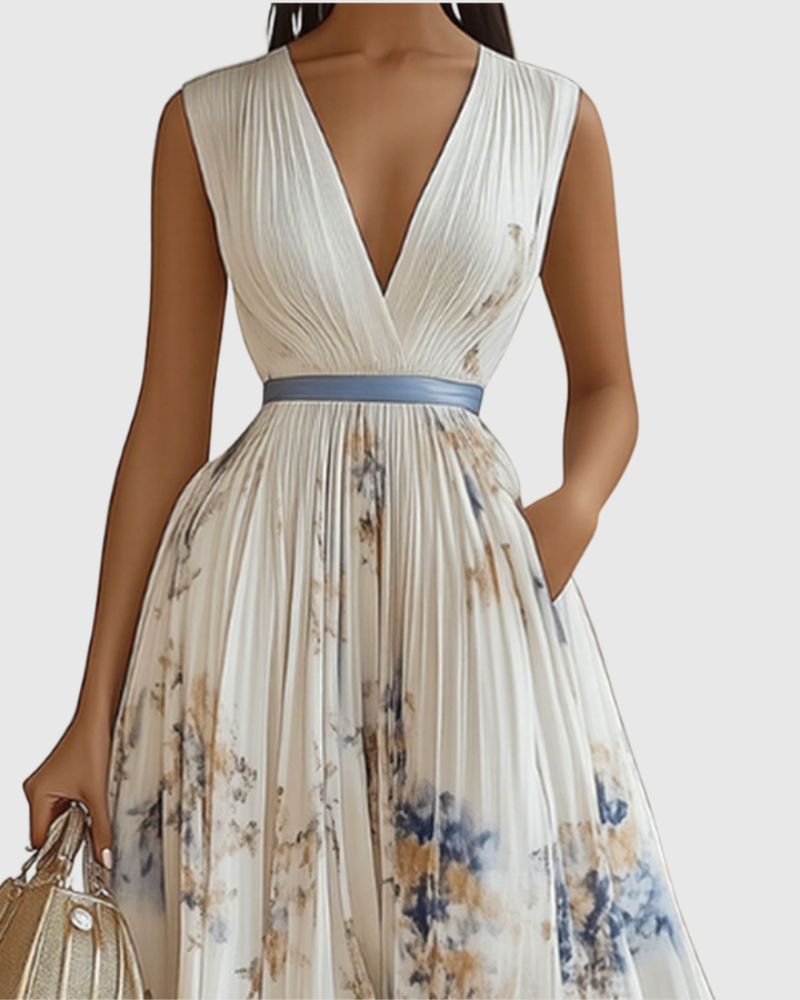 Suzanna | Pleated Elegance Dress
