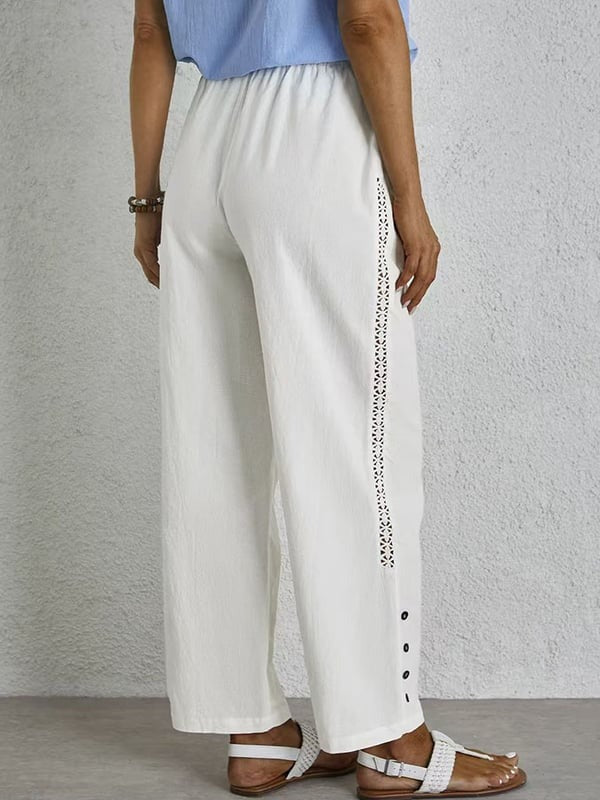 Shania - Relaxed Button-Down Trousers