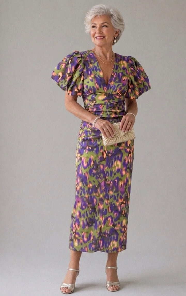 Millie™ | Vivid Pleated Midi Dress