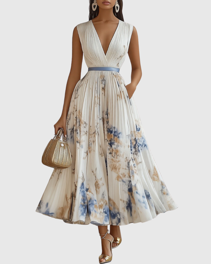 Suzanna | Pleated Elegance Dress