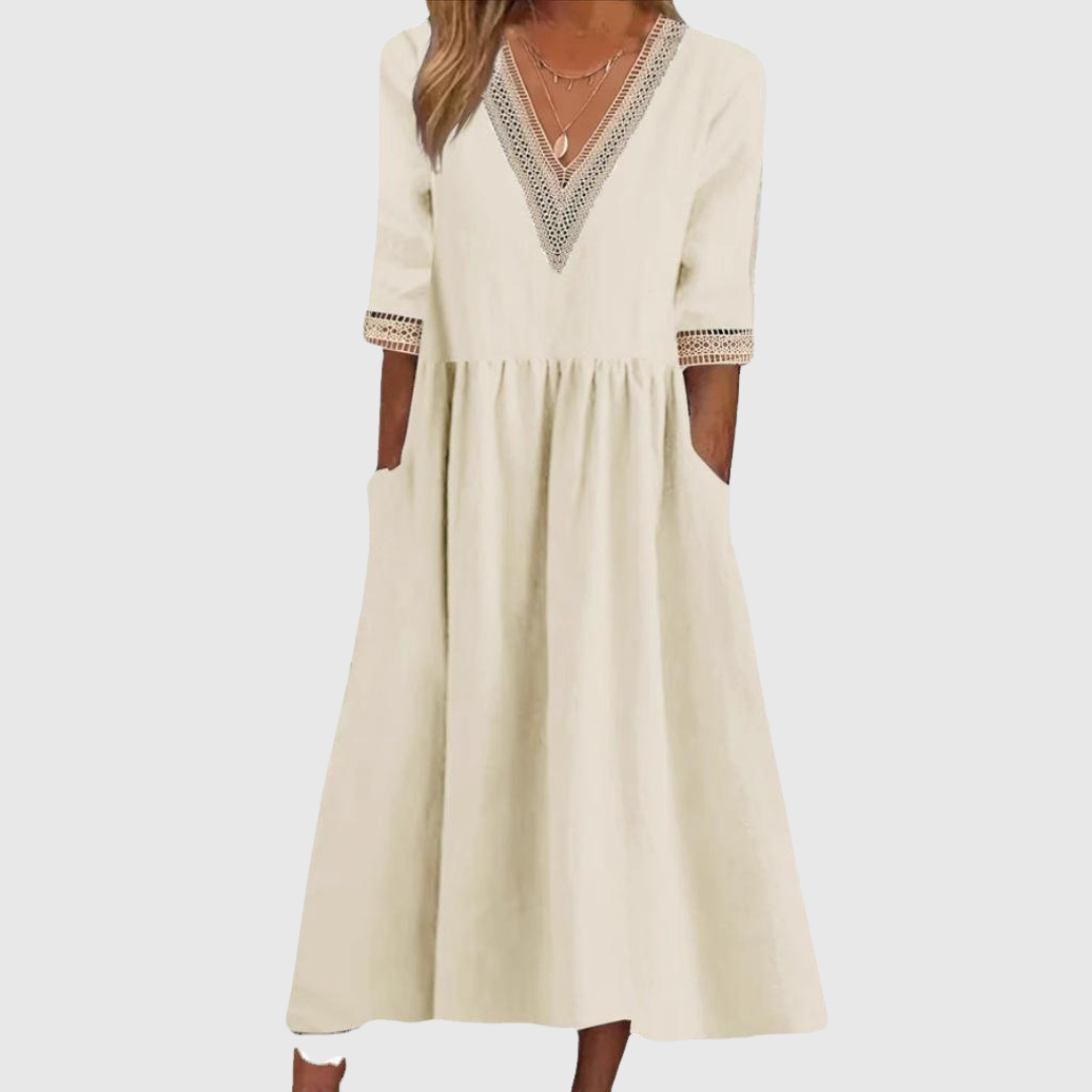 LIVIA | Midi Lace Dress