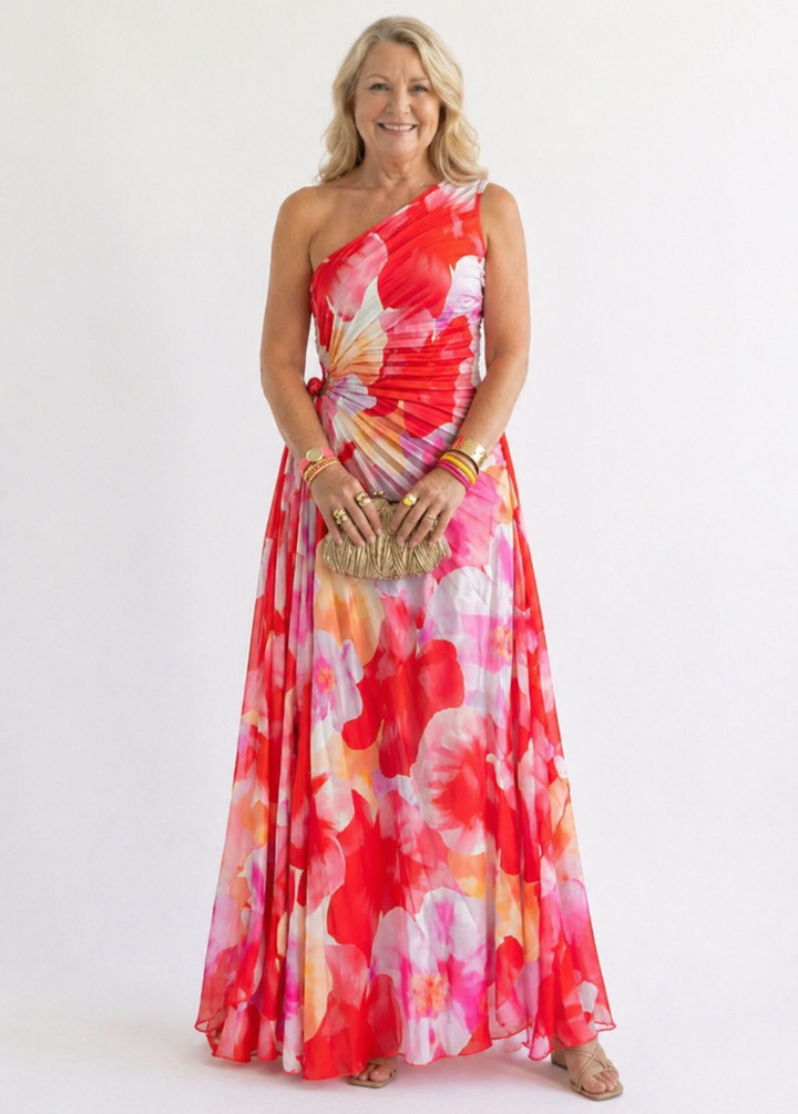 Verity™ | Pleated One-Shoulder Dress