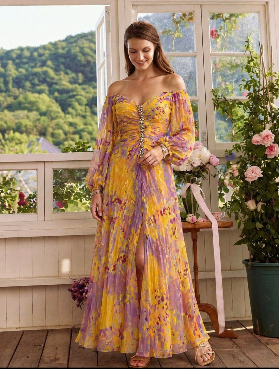 Valencia™ | Elegant Dress with V-Neck