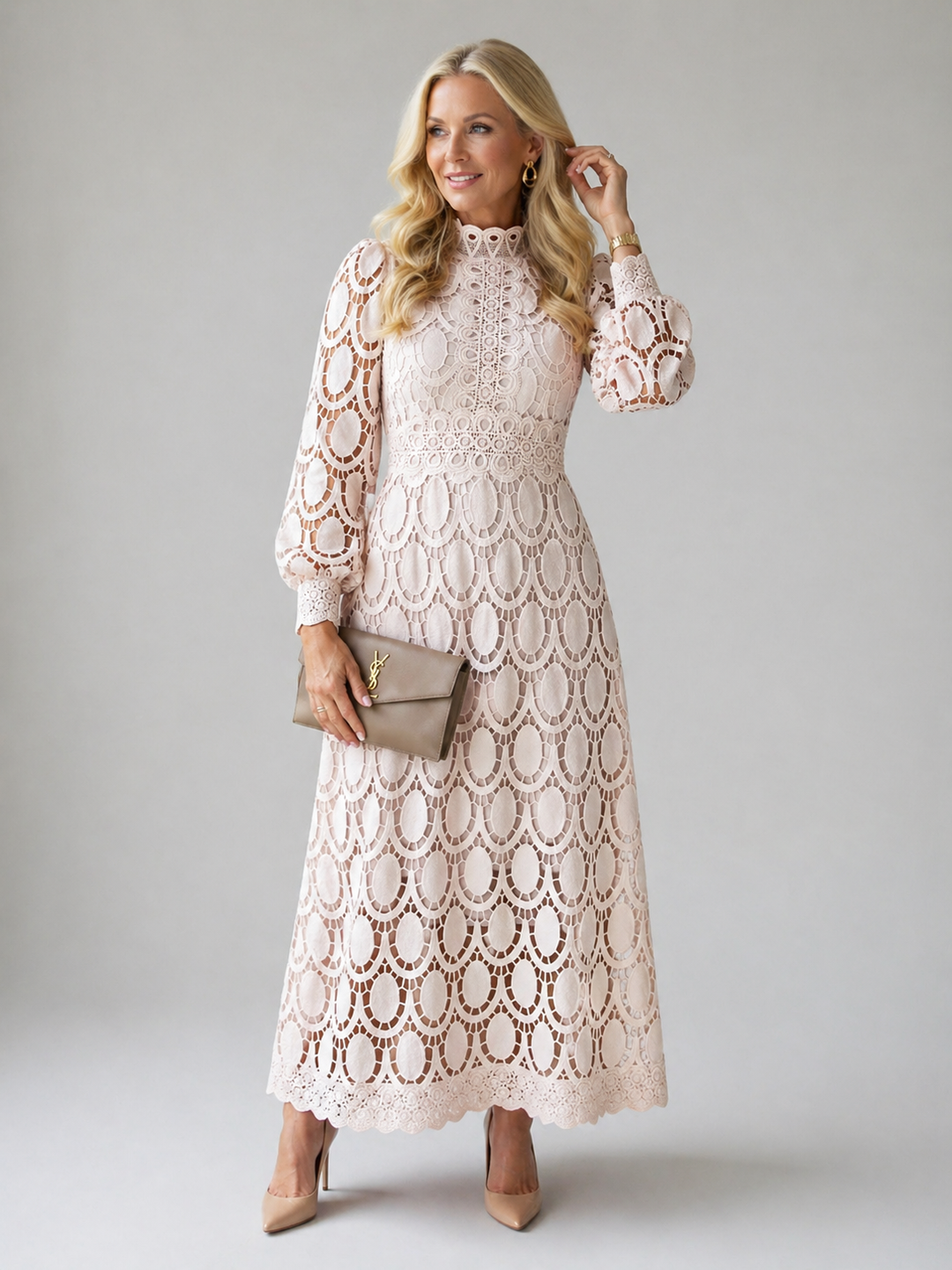 Glenna™ | Lace Midi Dress