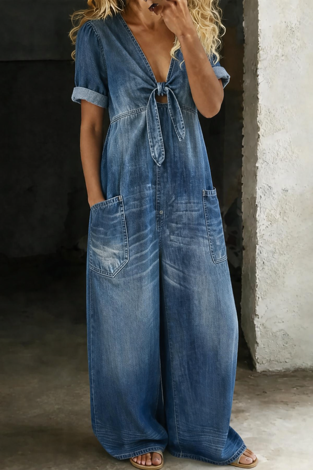 Junia™ | Relaxed weekend denim jumpsuit
