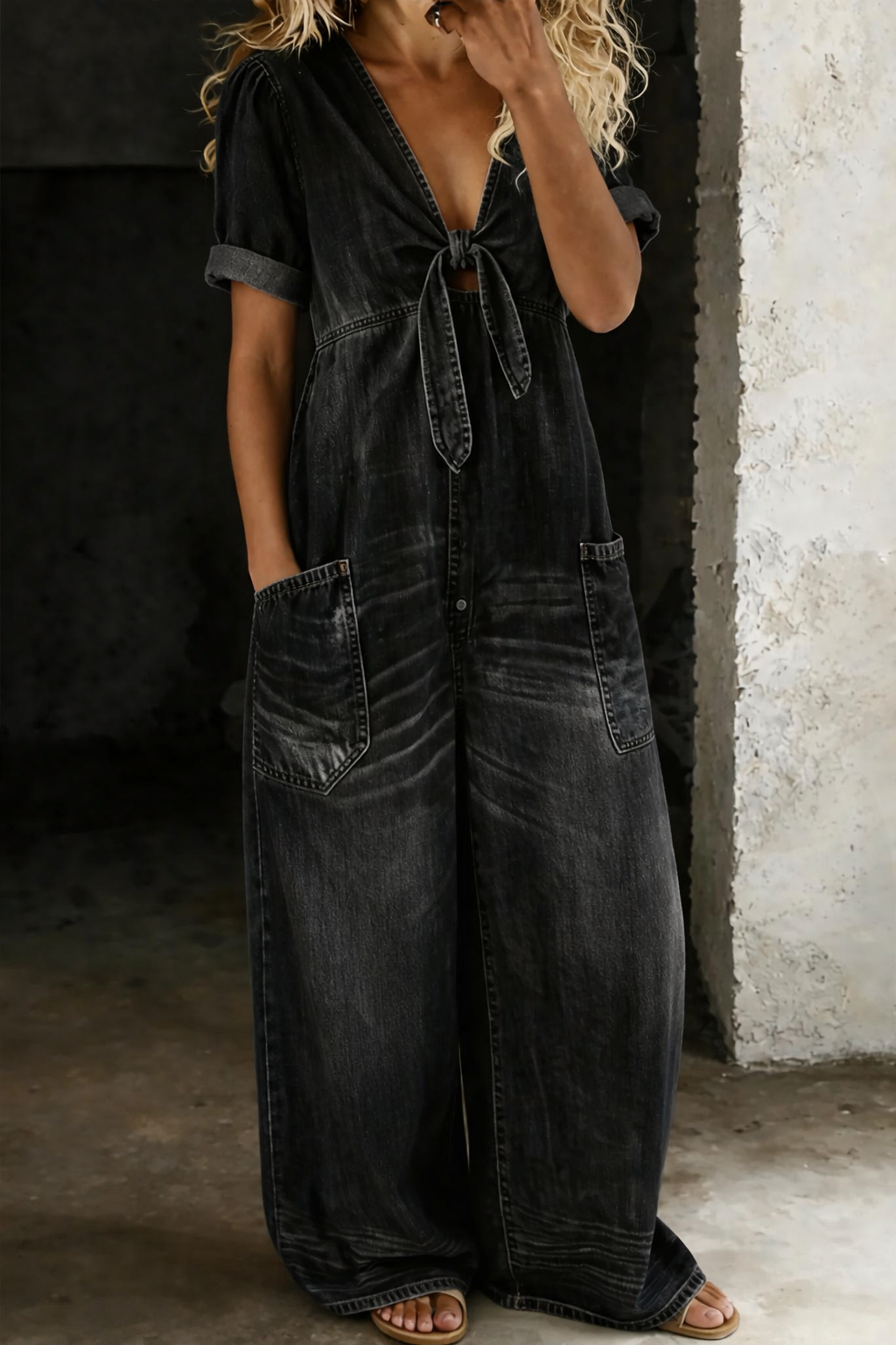 Junia™ | Relaxed weekend denim jumpsuit