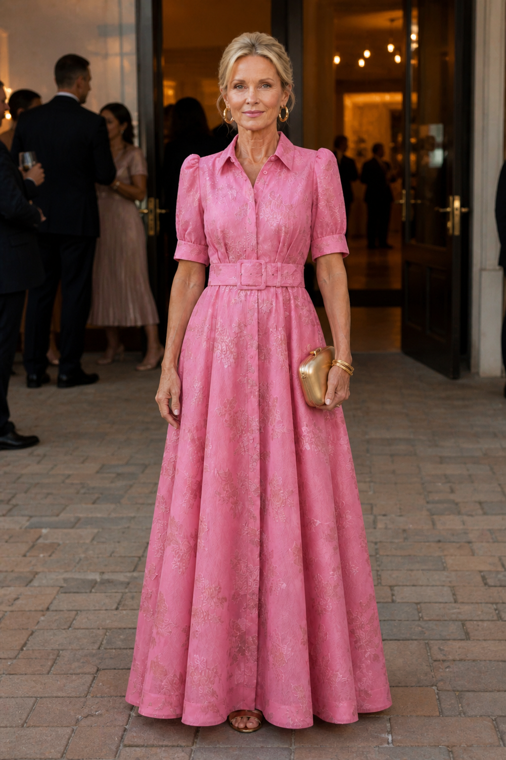 Camille™ | Belted Floral Maxi Dress