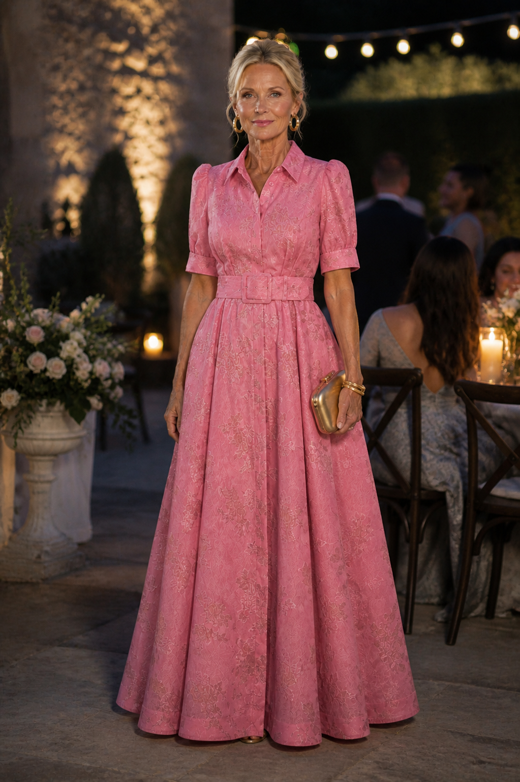 Camille™ | Belted Floral Maxi Dress
