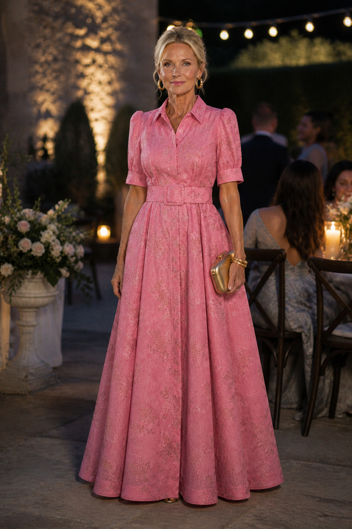 Camille™ | Belted Floral Maxi Dress