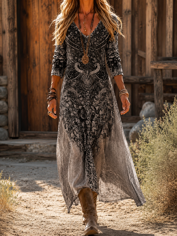 Celandra | Vintage Bohemian Summer Dress