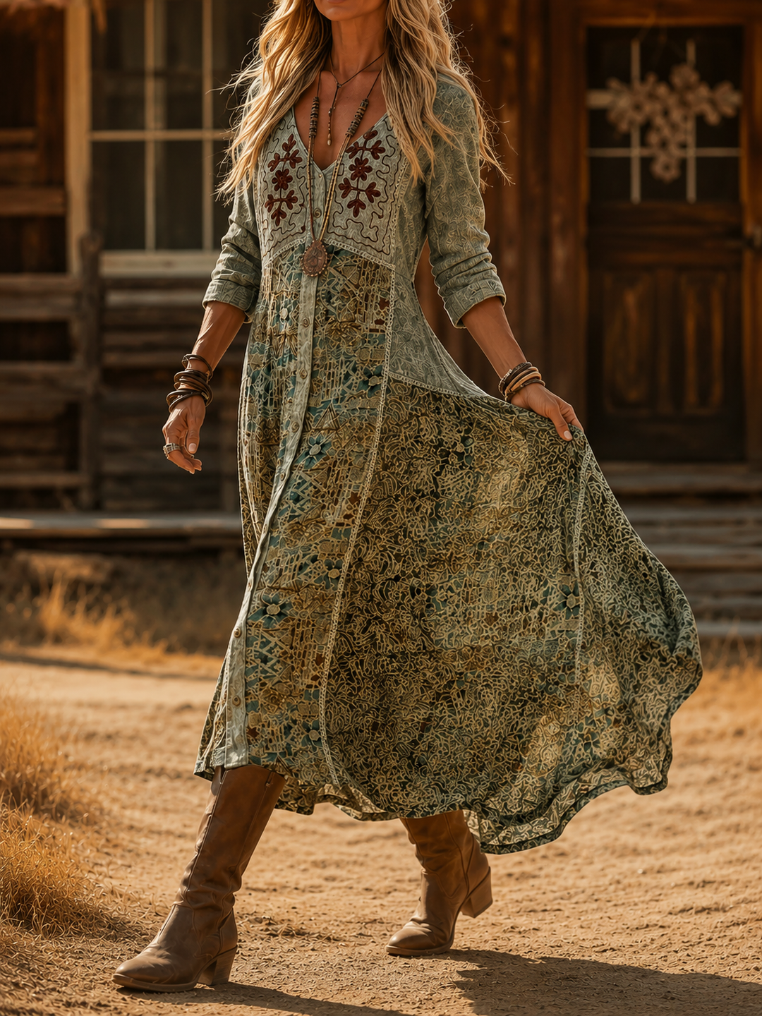 Cerelia | Vintage Bohemian Summer Dress