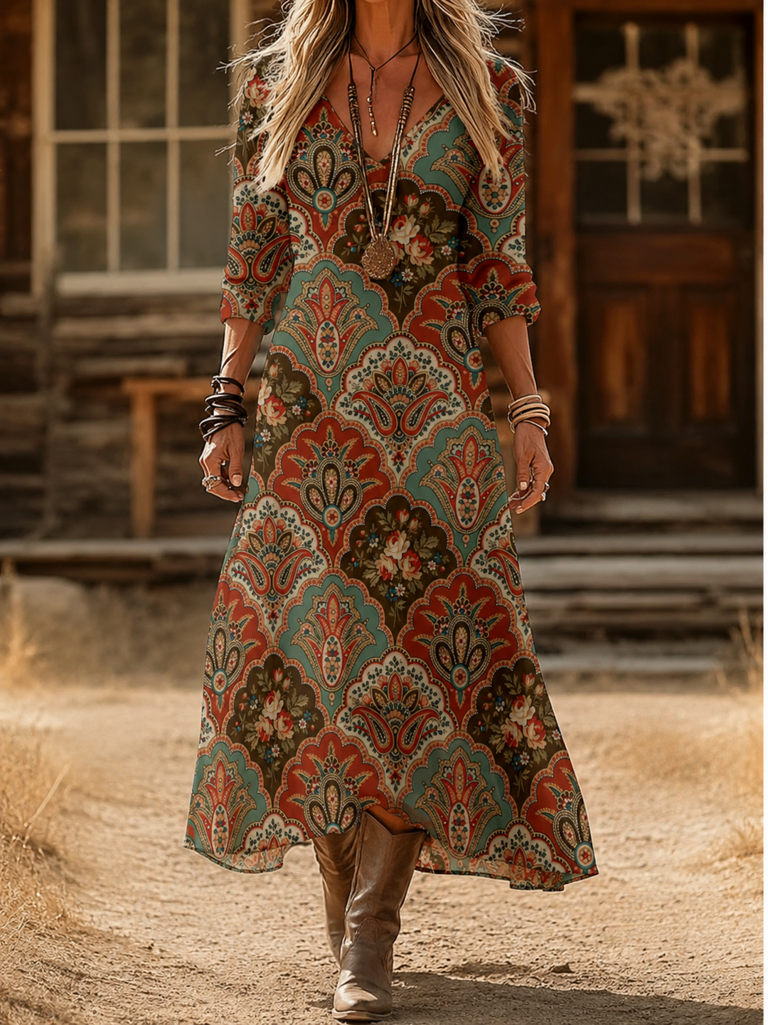 Cypriana | Vintage Bohemian Summer Dress