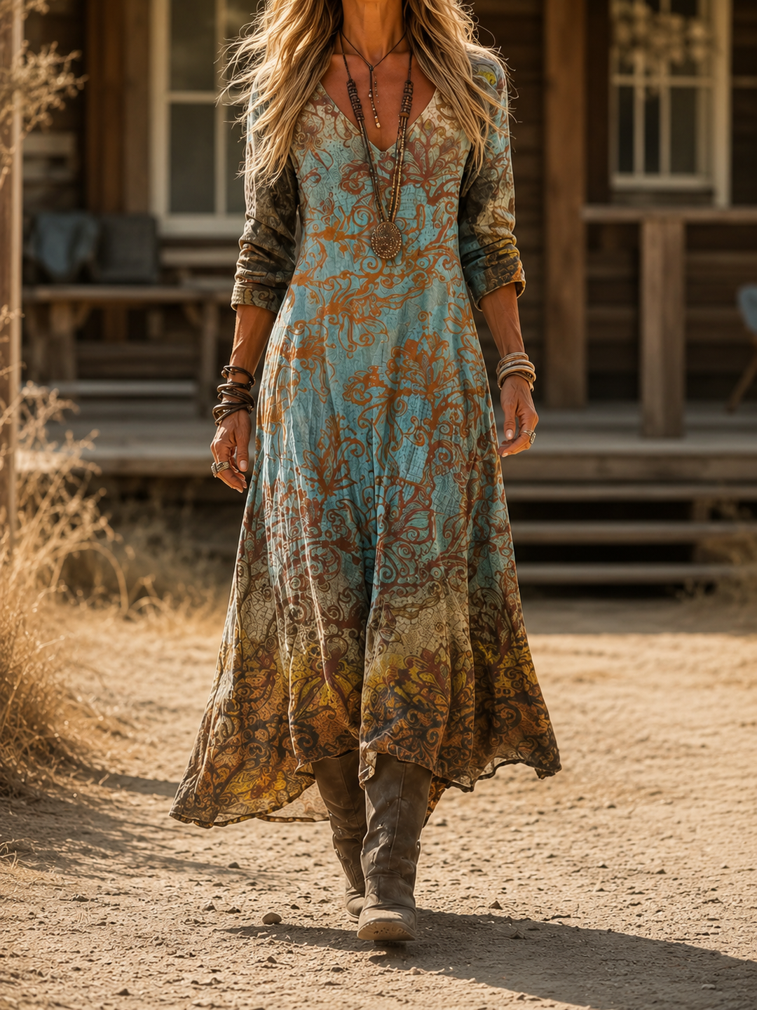 Anjelica | Vintage Bohemian Summer Dress