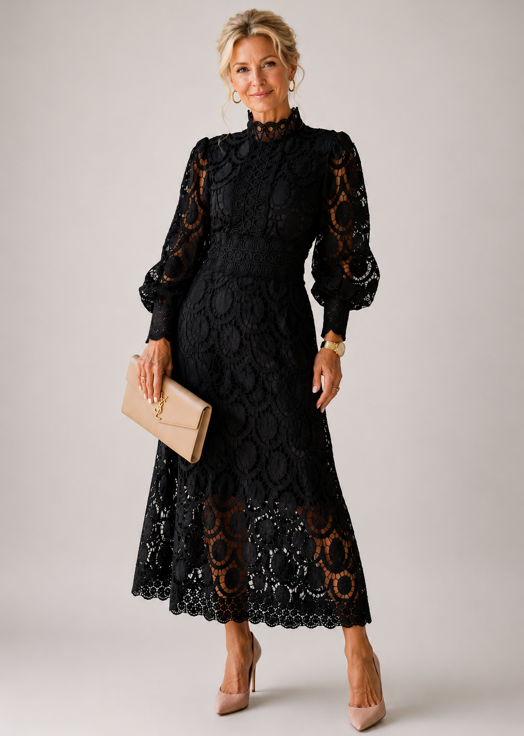 Glenna™ | Lace Midi Dress