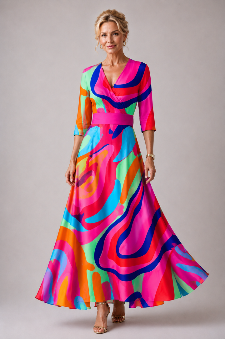Carmel™ | Comfortable dress for every day with V-neck