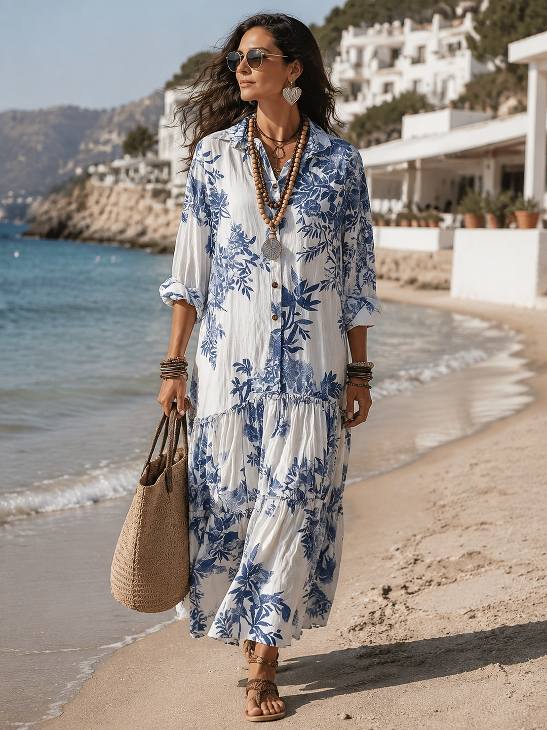 Cambria™ | Elegant Floral Tiered Maxi Dress