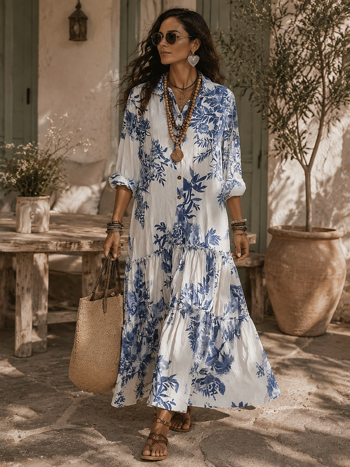 Cambria™ | Elegant Floral Tiered Maxi Dress