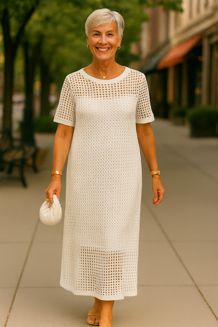 Celestia |  Two-Piece Boat Neck Dress