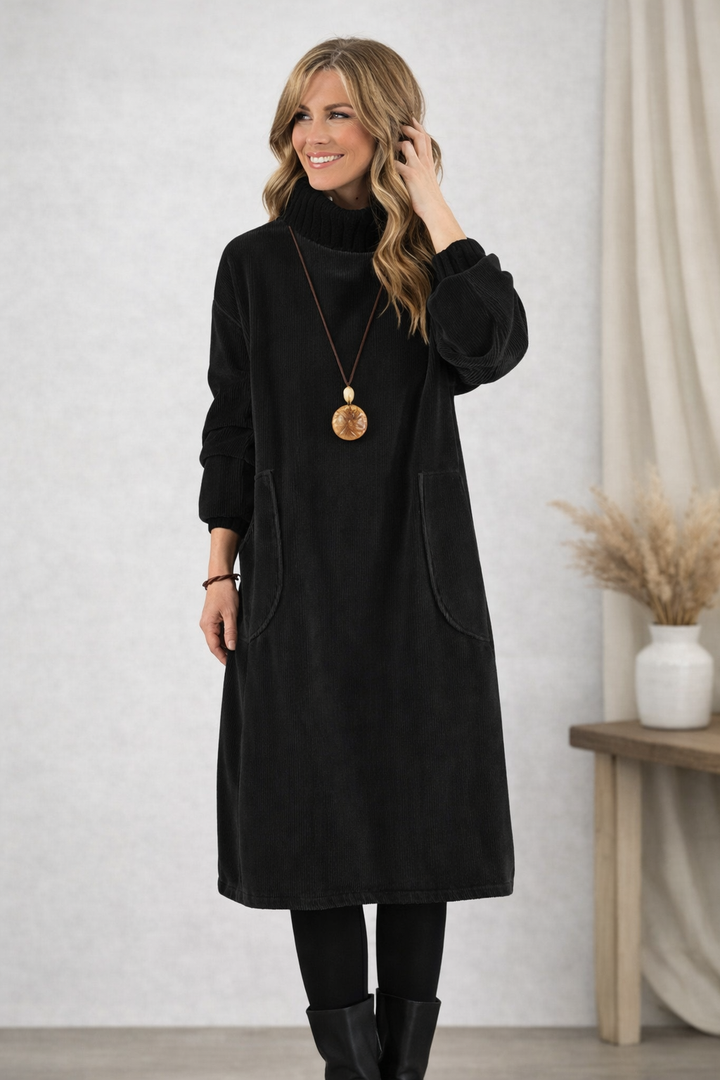 Jennie - Turtleneck Midi Dress