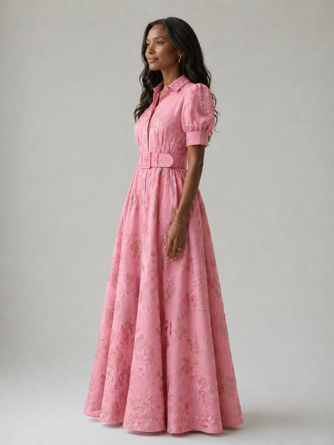 Camille™ | Belted Floral Maxi Dress