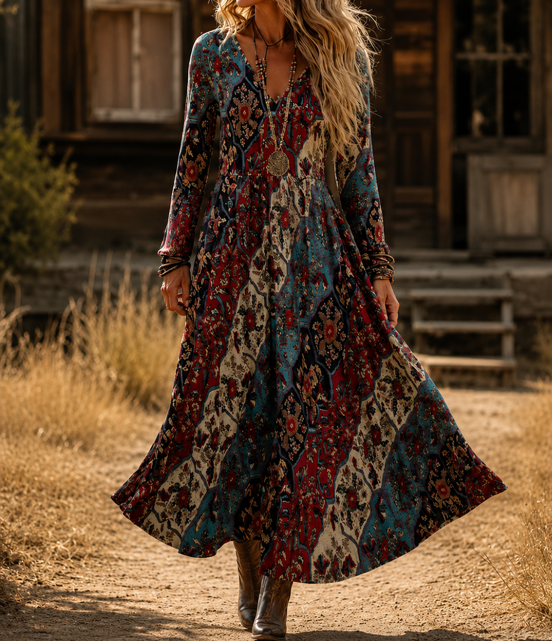Aramina | Vintage Bohemian Summer Dress