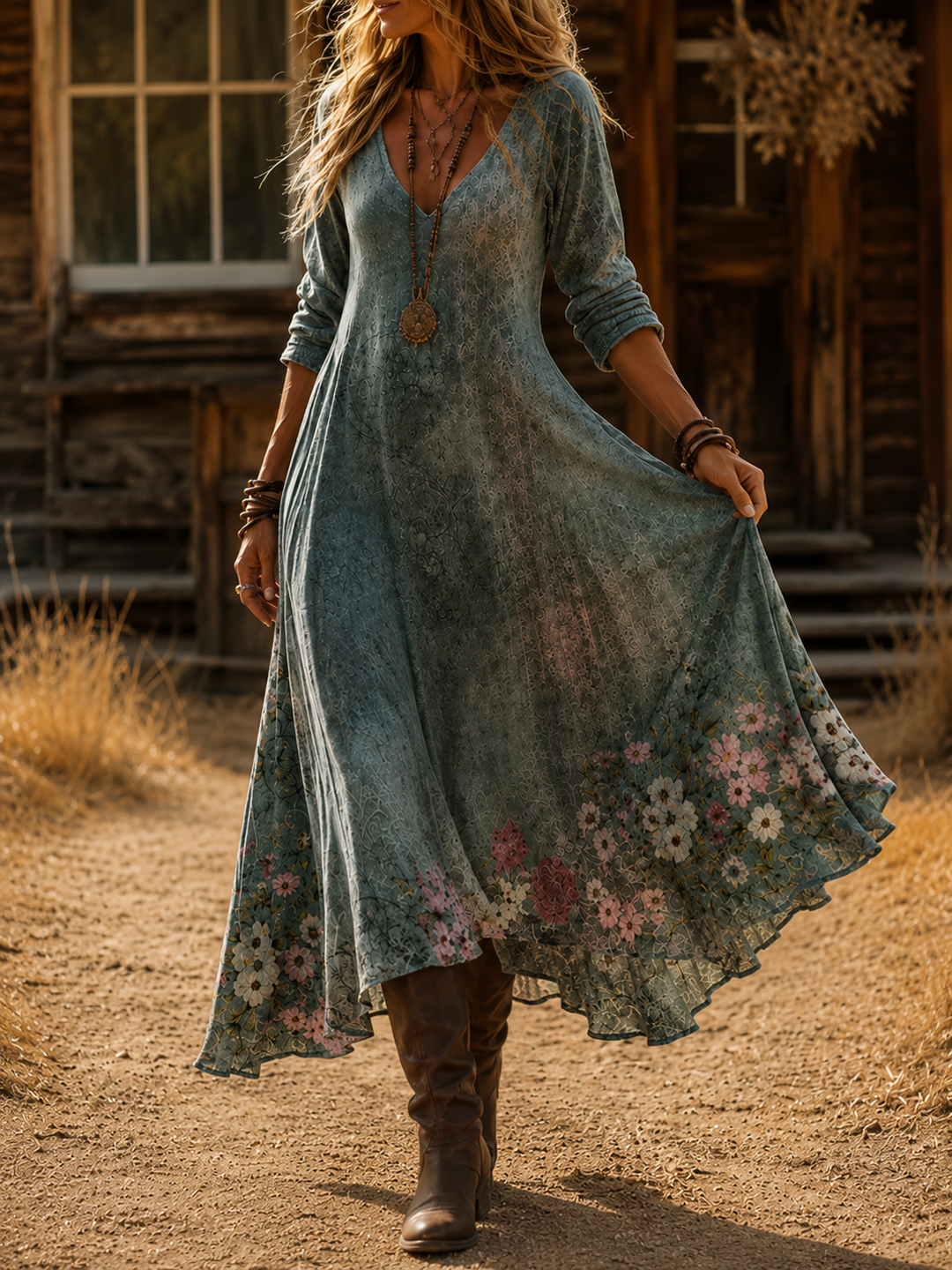 Asteria | Vintage Bohemian Summer Dress