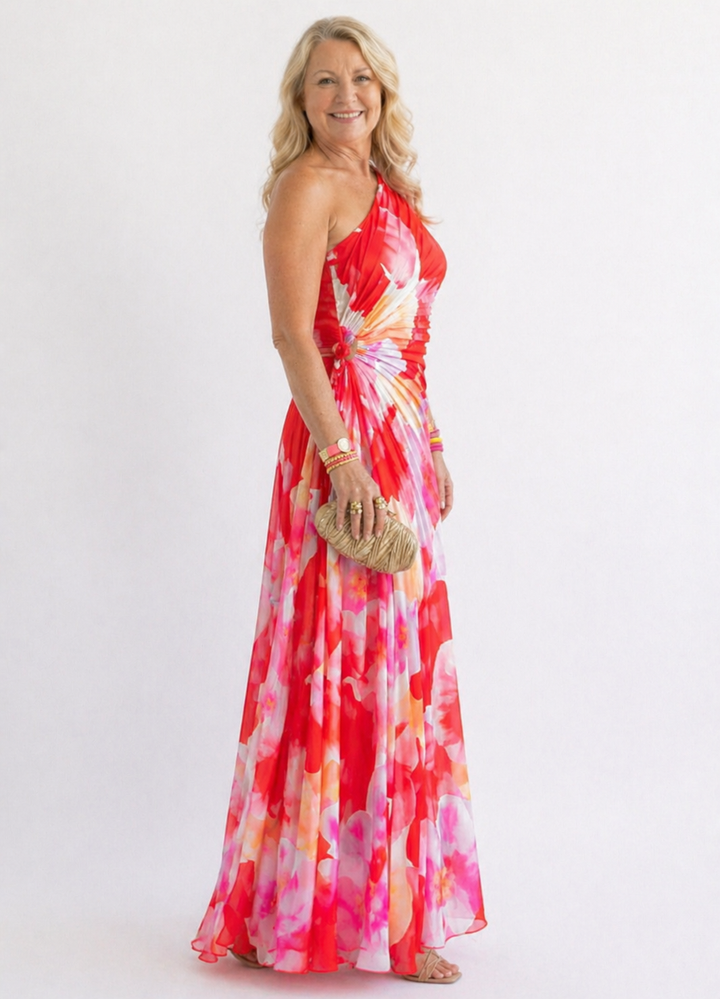 Verity™ | Pleated One-Shoulder Dress